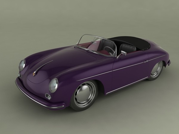 3d porsche 356a speedster 1957 - Porsche 356A speedster 1957 by desmonster